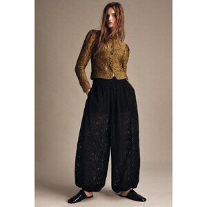 ZARA ZW COLLECTION LACE JACKET WITH PUFF SLEEVES